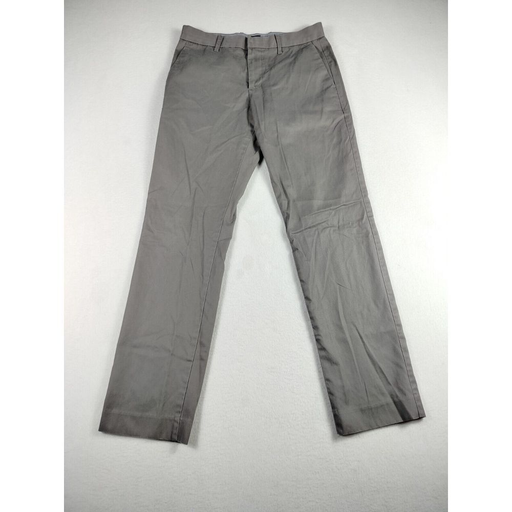 Gap Khakis Dress Pants Men's 30 Gray Tailored Slim Fit Corpcore Career Office